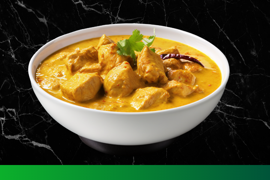 Curry z indyka i dyni w autoklawie na parze